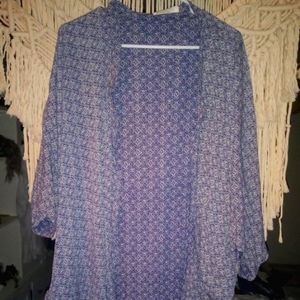 Indigo Print Kimono